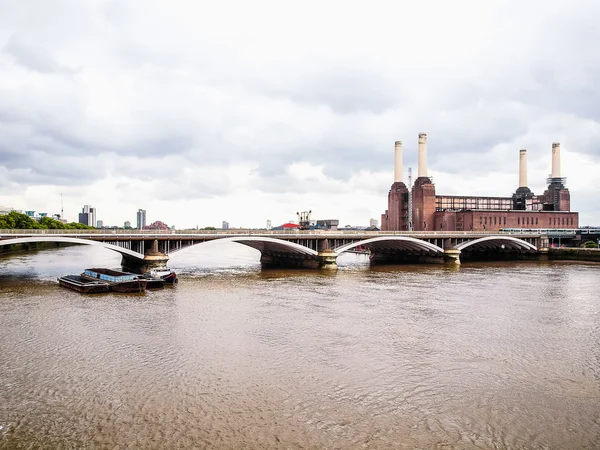 Battersea Powerstation Londyn Hdr — Zdjęcie stockowe