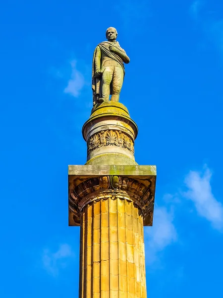 Pomnika Waltera Scotta, Glasgow Hdr — Zdjęcie stockowe