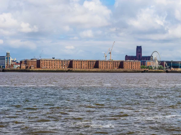 Albert Dock em Liverpool HDR — Fotografia de Stock