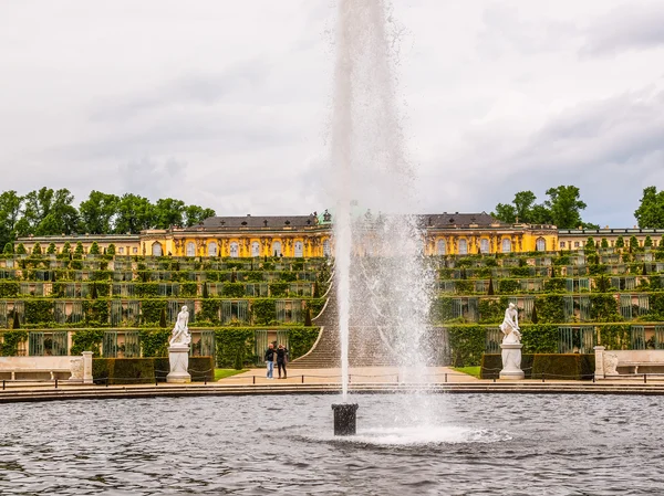Schloss Sanssouci Potsdam (HDR) — Stockfoto