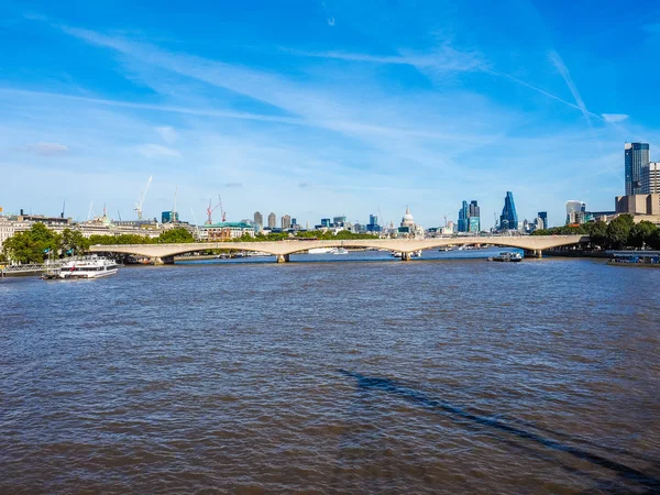 Waterloo Bridge a Londra HDR — Foto Stock