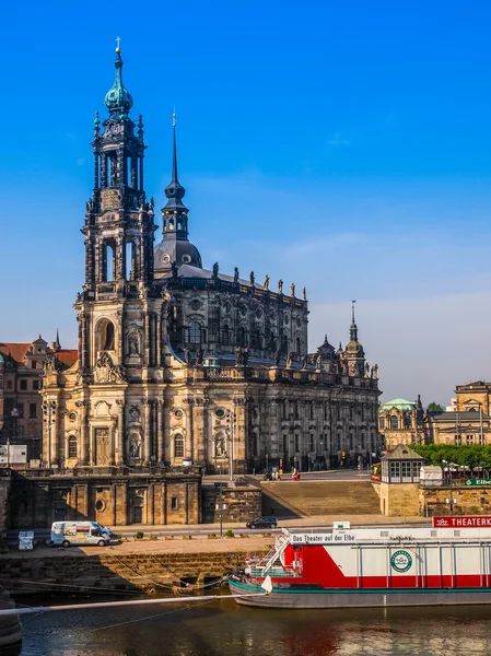 Дрезден Хофкирхе (HDR) ) — стоковое фото