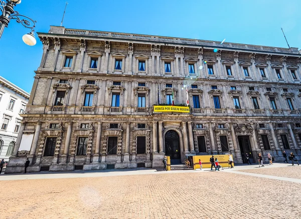 Palazzo Marino Sarayı Milano (Hdr) — Stok fotoğraf