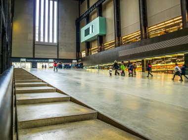Tate Modern türbin Hall Londra (Hdr)