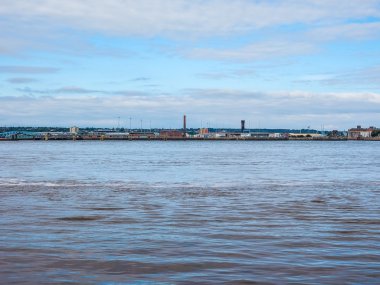 Birkenhead 'in Liverpool HDR görüntüsü
