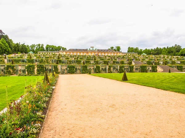 Schloss Sanssouci Potsdam (HDR) — Fotografia de Stock