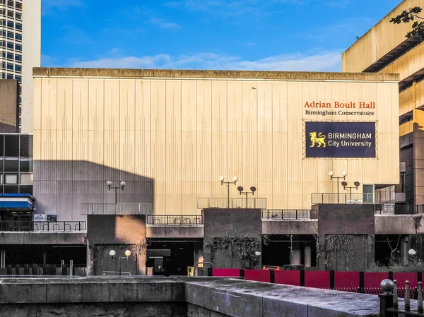 Adrian Boult Hall aan Birmingham Conservatorium in Birmingham (Hdr — Stockfoto