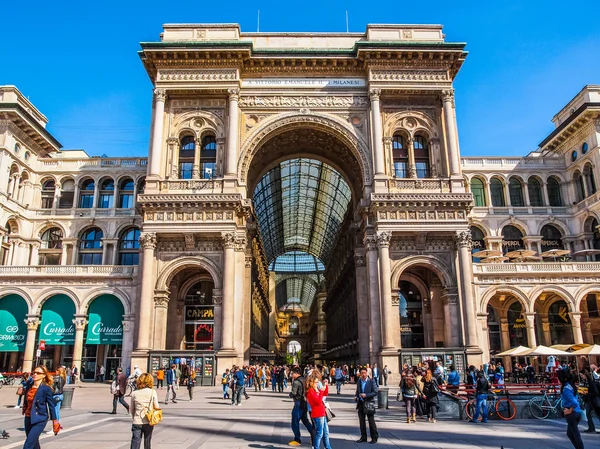 Piazza Duomo Milan (HDR) — Stok fotoğraf