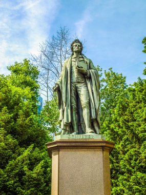 Schiller heykel Frankfurt HDR
