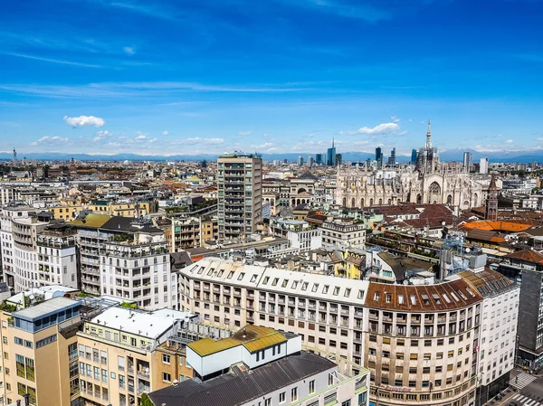 Vista aérea de Milán, Italia HDR —  Fotos de Stock