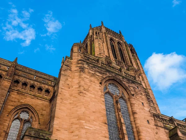 Catedral de Liverpool em Liverpool HDR — Fotografia de Stock