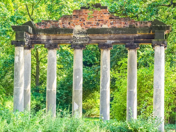Greek temple ruins HDR — Stock Photo, Image