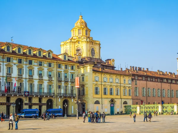 Piazza Castello Turin ( เอชดีอาร์ ) — ภาพถ่ายสต็อก