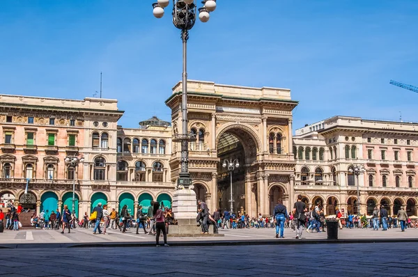 Piazza Duomo Milão (HDR ) — Fotografia de Stock