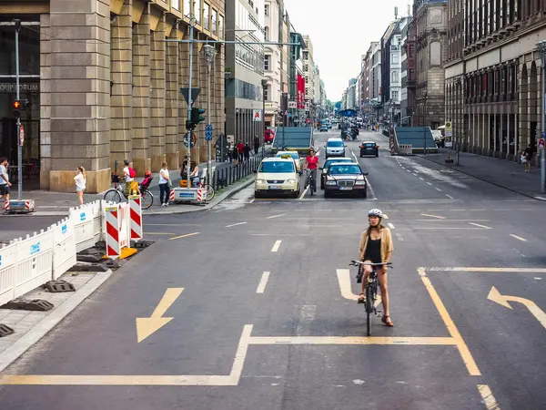 stock image Friedrickstrasse (Frederick Street) in Berlin (HDR)