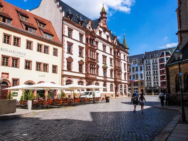 Turistas em Leipzig Alemanha (HDR ) — Fotografia de Stock