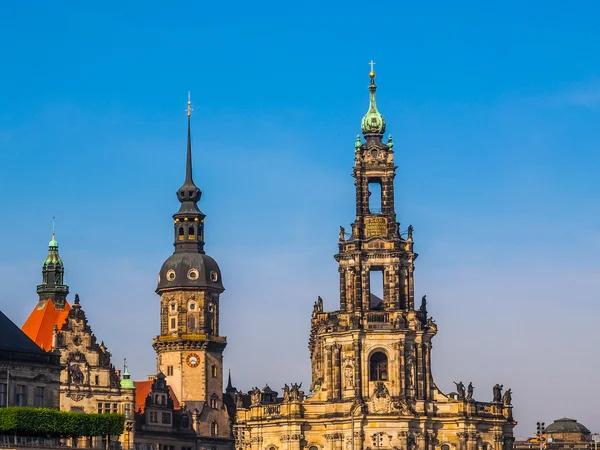 Dresden Hofkirche HDR — Fotografia de Stock