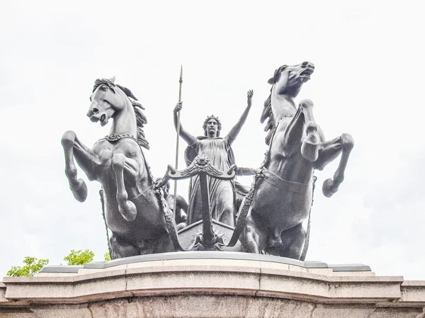 Boadicea Anıtı, Londra Hdr — Stok fotoğraf