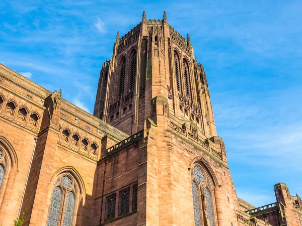 Katedra w Liverpoolu HDR — Zdjęcie stockowe