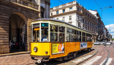 Milano Vintage tramvay (Hdr)