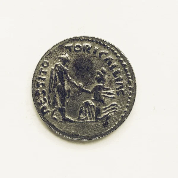 Vintage Old Roman coin — Stock Photo, Image