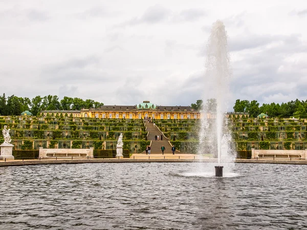 Schloss Sanssouci Potsdam (HDR) — Stock fotografie