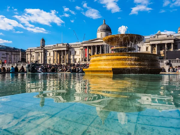 Trafalgar Square em Londres (HDR ) — Fotografia de Stock