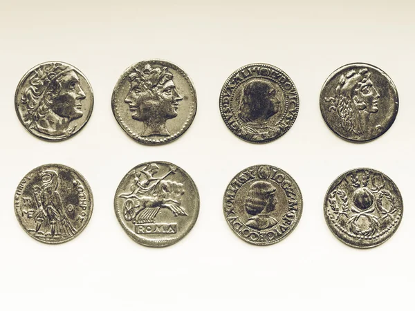 Vintage monet rzymskich — Zdjęcie stockowe