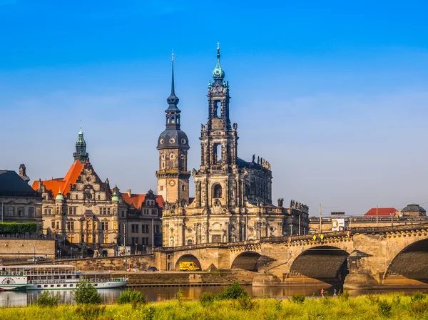 Dresden Hofkirche (HDR) — Stockfoto