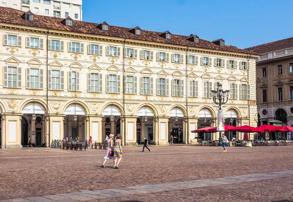 Piazza San Carlo-ban Torinóban (Hdr) — Stock Fotó