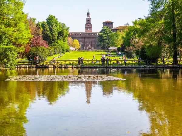 Parco Sempione v Miláně (Hdr) — Stock fotografie