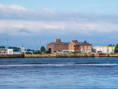 Birkenhead 'in Liverpool HDR görüntüsü