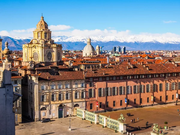 Piazza Castello Torino (HDR) ) — Foto Stock