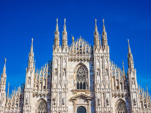 Milano Katedrali'ne (Hdr) — Stok fotoğraf