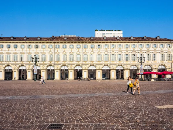 Piazza San Carlo в Туріні (Hdr) — стокове фото