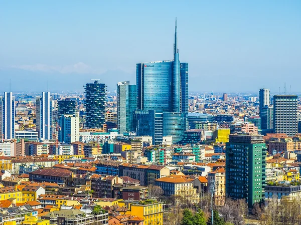 Milan Flygfoto (Hdr) — Stockfoto