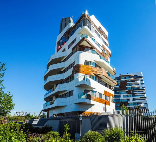 Obytný komplex CityLife Milano Zaha Hadid v Miláně (Hdr) — Stock fotografie