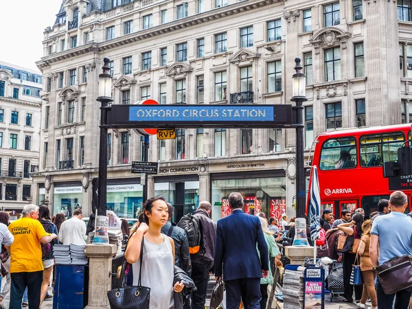 Oxford Circus metrostation in Londen (HDR) — Stockfoto