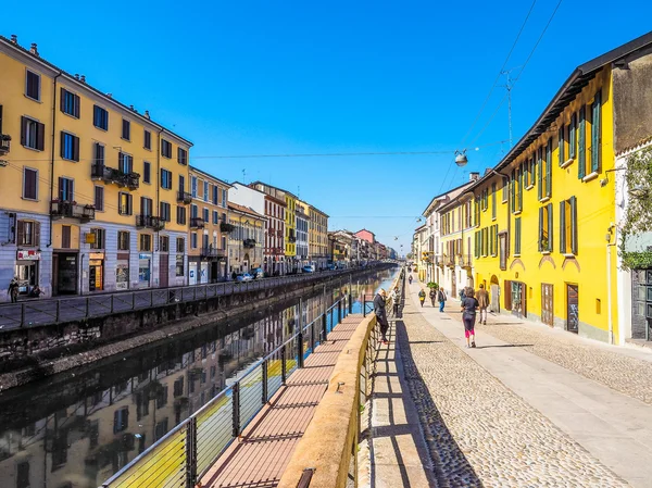 Naviglio Grande Milano (Hdr) — Stockfoto