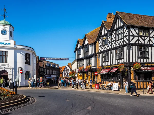 Turisták Stratford upon Avon (Hdr) — Stock Fotó