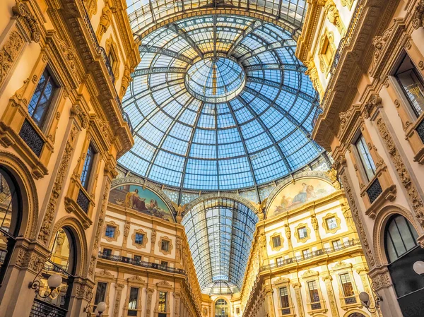 Galleria Vittorio Emanuele Ii Milan (Hdr) — Stock fotografie