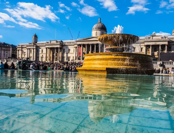 Trafalgar Square em Londres (HDR ) — Fotografia de Stock