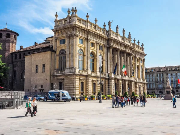 Piazza Castello Torino (Hdr) — Stok fotoğraf