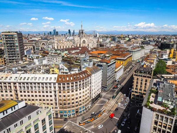 Ilmakuva Milano, Italia (HDR ) — kuvapankkivalokuva