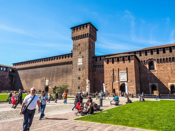Sforza Castle in Milan (HDR) — Stock Photo, Image
