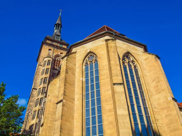 Kostelu Stiftskirche, Stuttgart Hdr — Stock fotografie