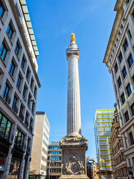 Het Monument, Londen Hdr — Stockfoto