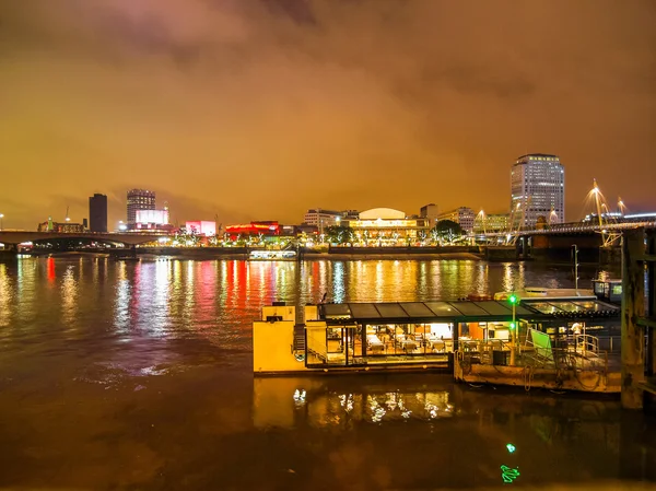 River Thames South Bank, Londres HDR — Fotografia de Stock