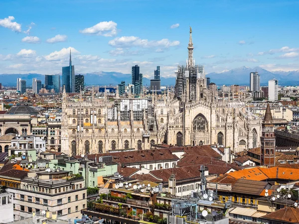 Duomo di Milano katedrála v Miláně Hdr — Stock fotografie