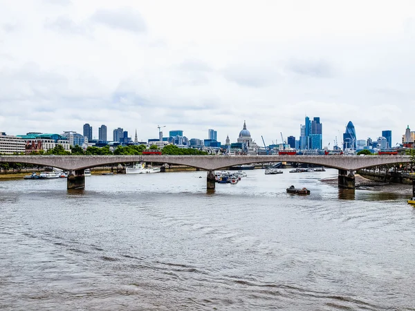 Theems in Londen HDR — Stockfoto